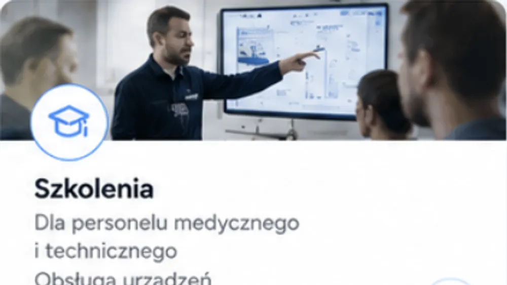 Szkolenie z obsługi aparatury medycznej przy ekranie